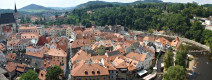 Panoramabild von Krummau
